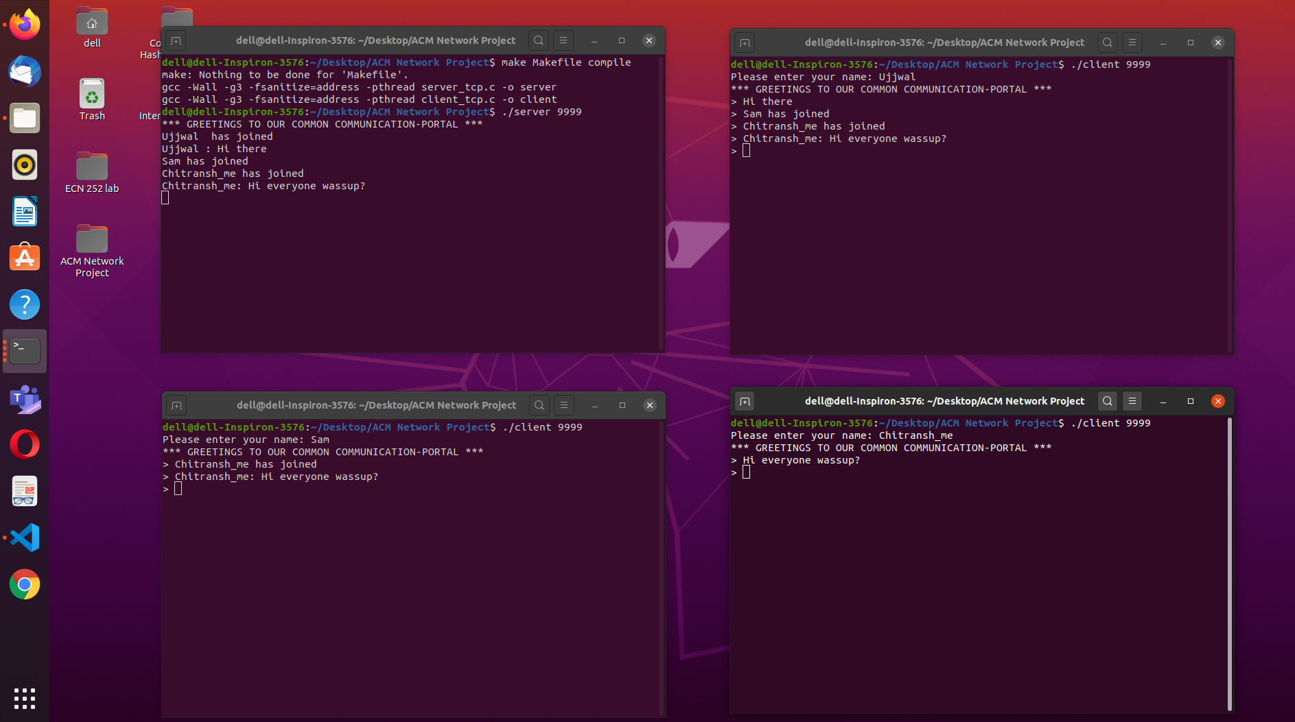 GitHub - ujjwal4384/NetworkingProject: Client-server communication ...