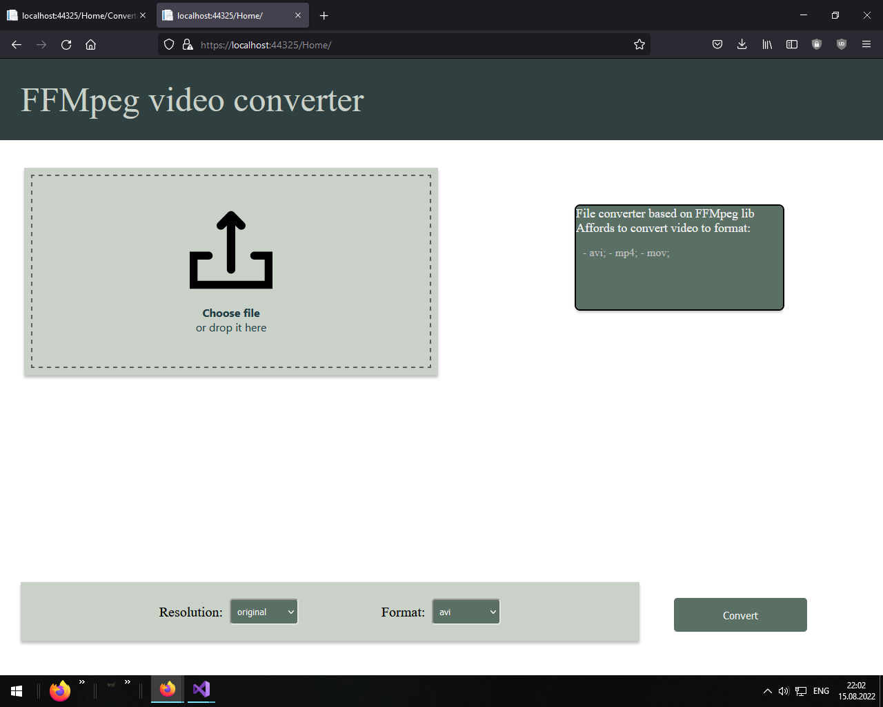 GitHub NebesnyiA/FFMpegvideoconverter