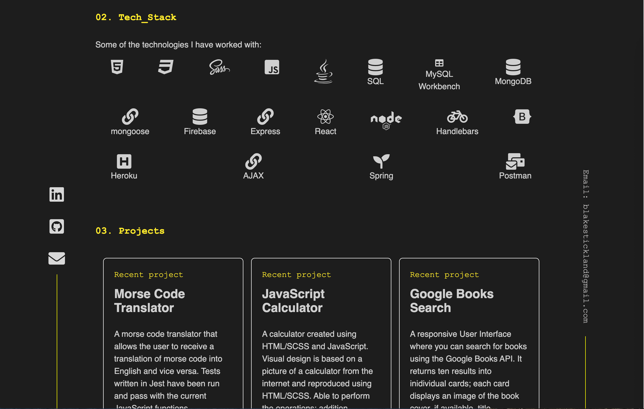 GitHub - blakestickland/portfolio-web-dev: Web development portfolio ...