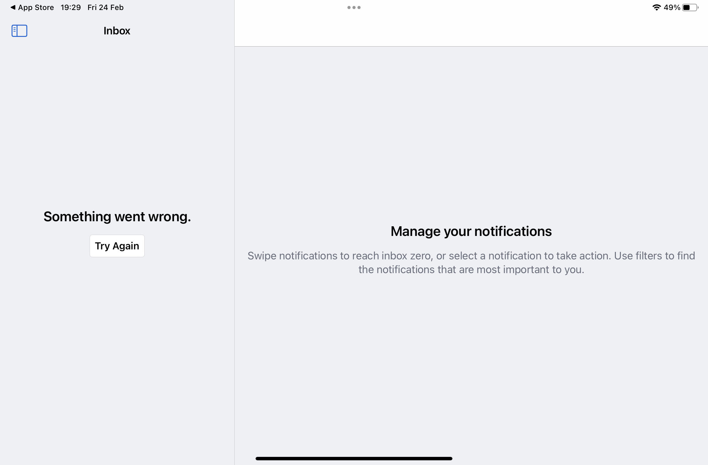 Error when opening notifications · community · Discussion #43301 · GitHub