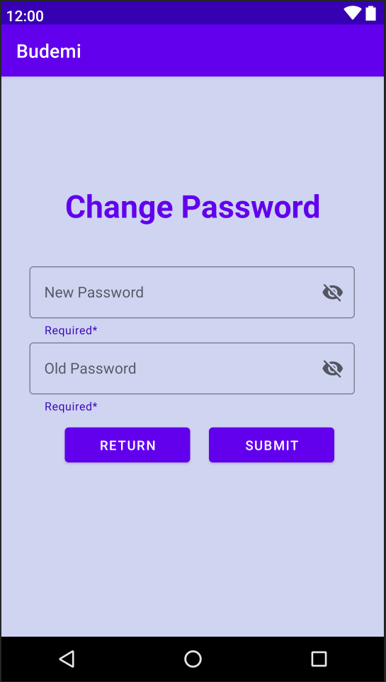 Android Change Password page designed · Issue #422 · bounswe ...