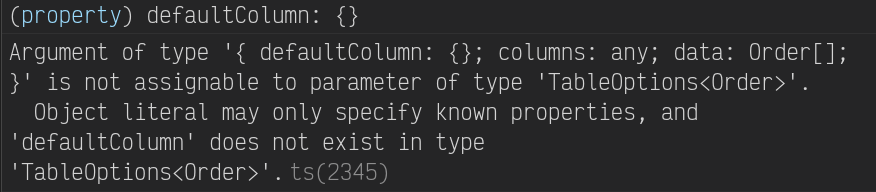 Missing props in `TableOptions` definition · Issue #1542 · TanStack ...