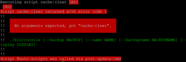 Error When I Use Composer Update Cache Clear Failed Githubmemory