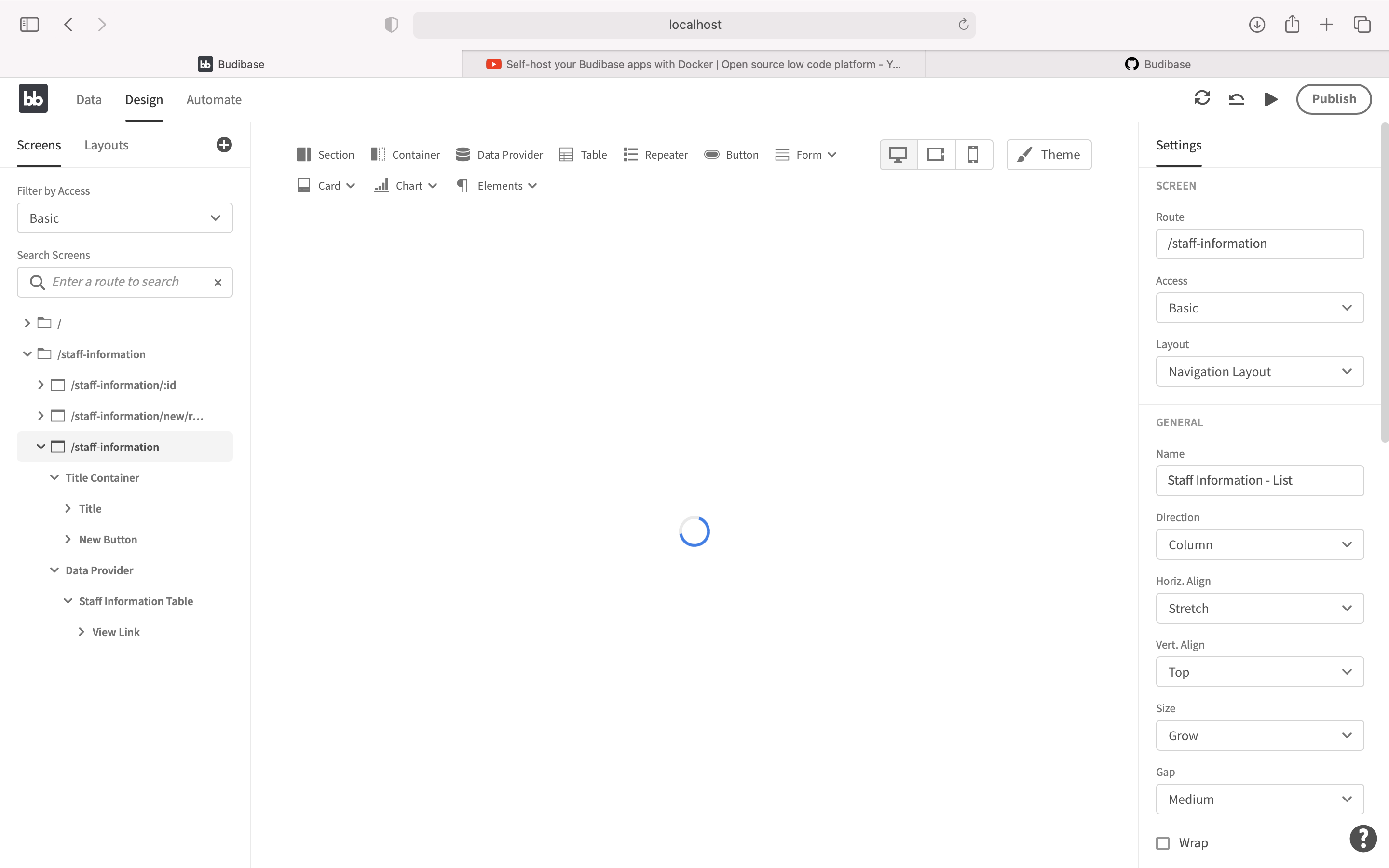 Forever Page Loading · Budibase budibase · Discussion #3248 · GitHub