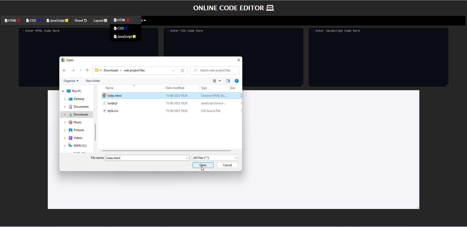 GitHub - ashin-coder/online-code-editor: The Online Code Editor is a ...
