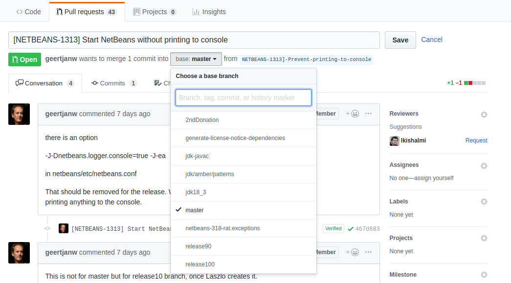 change-branch-github-pr