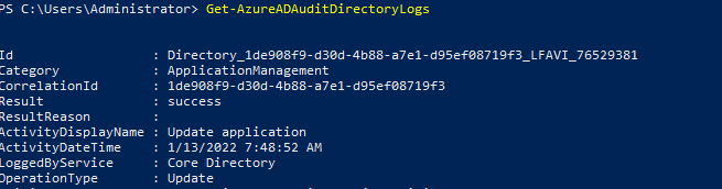 "Get-AzureADAuditDirectoryLogs" is not recognized error · Issue #690 ...