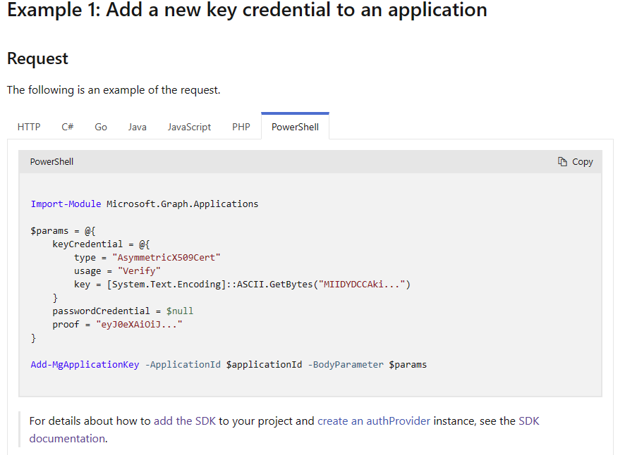 Confirm the source of the current example descriptions for examples ...