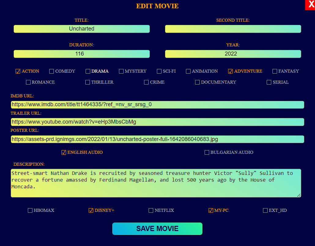 GitHub - HristoManov91/movie-collection: Movie collection RESTful API