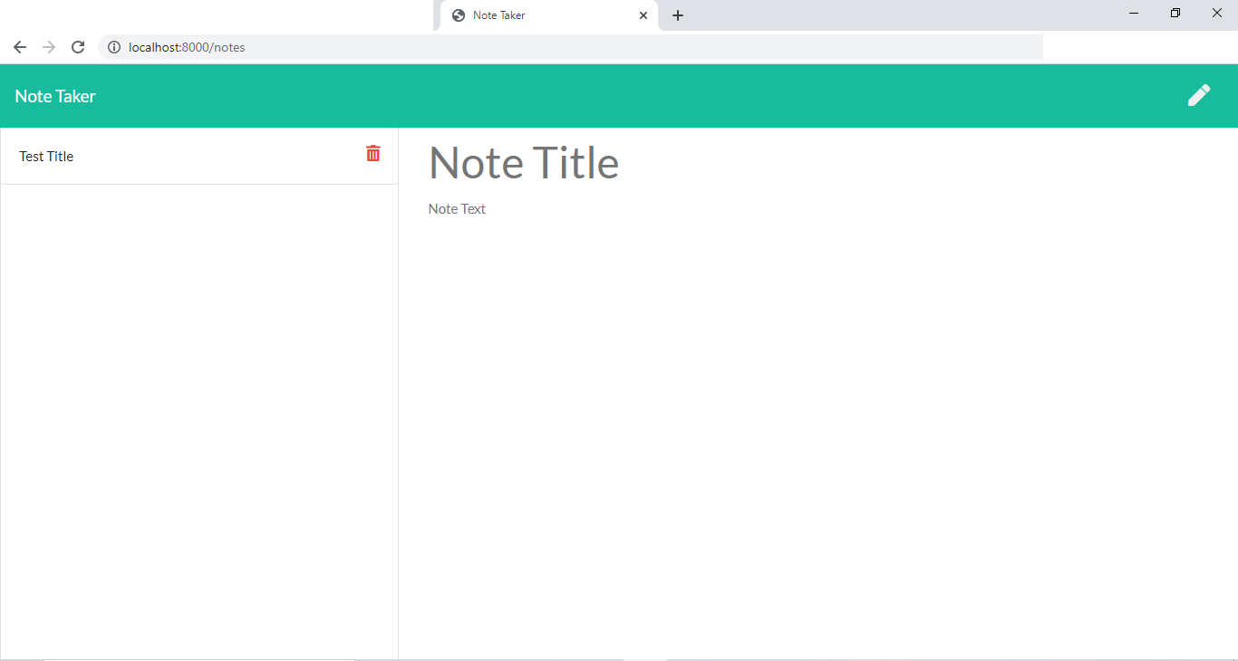GitHub - GregHarris90/Express-Note-Taker: This is an application to ...