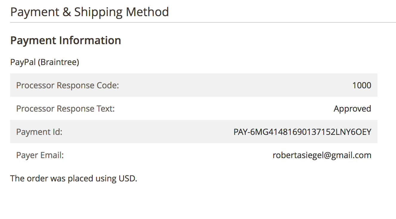PayPal via Braintree: Partial Invoice & Payment Capture Not