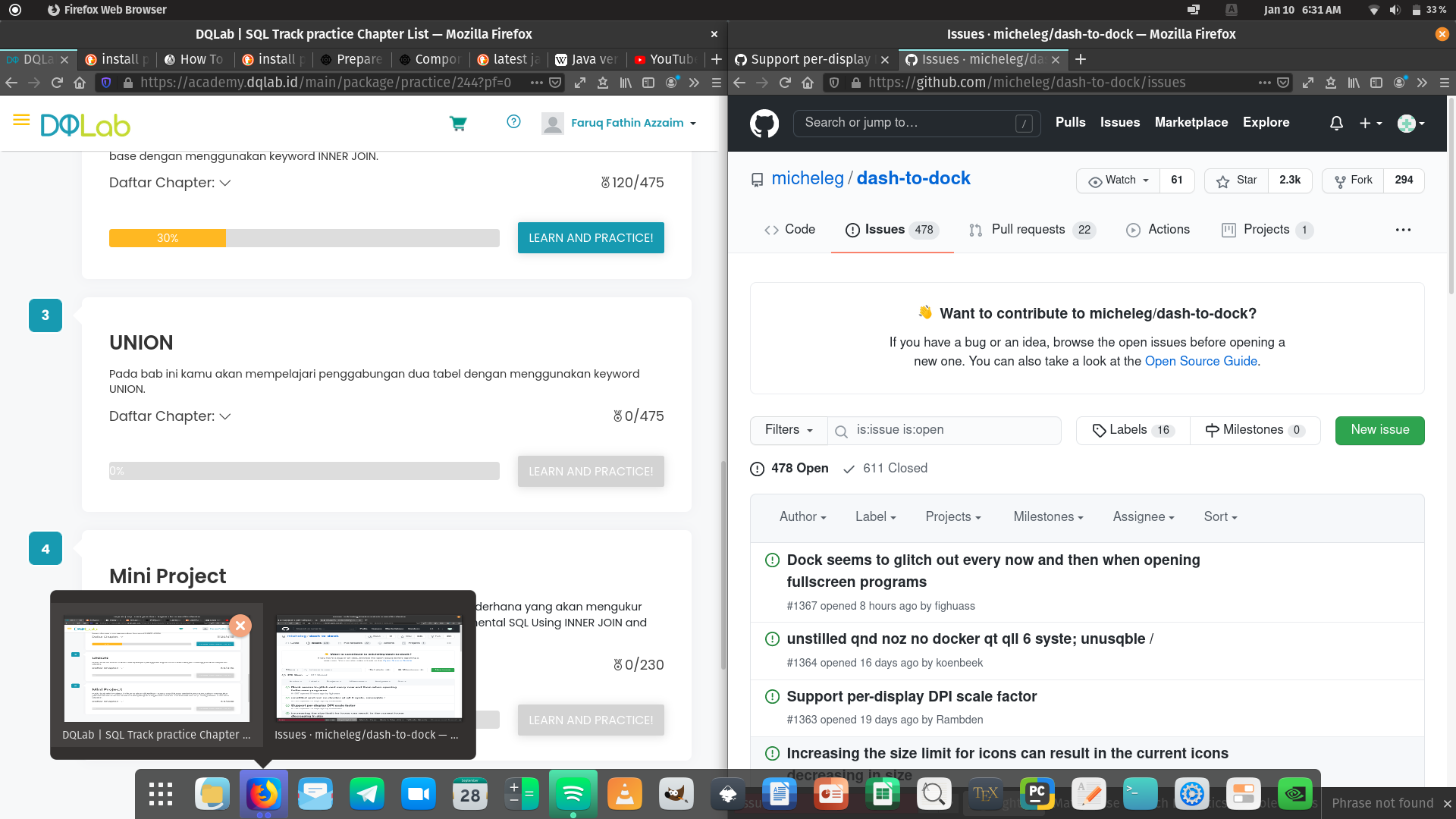 Stretched window preview · Issue #1368 · micheleg/dash-to-dock · GitHub