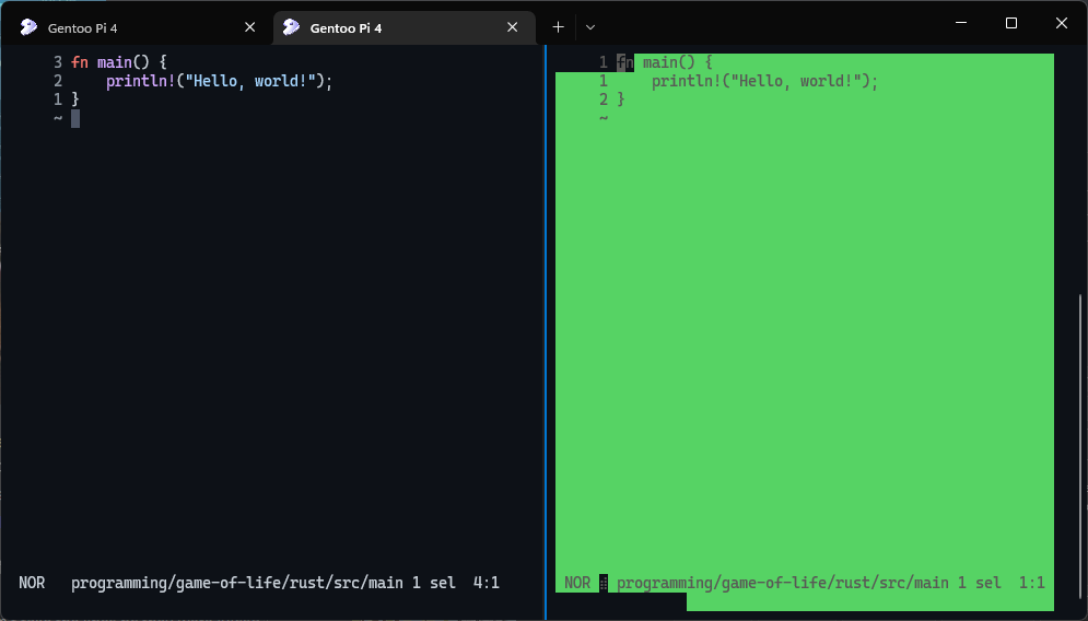 Incorrect rendering in GNU Screen · Issue #4399 · helix-editor/helix ...