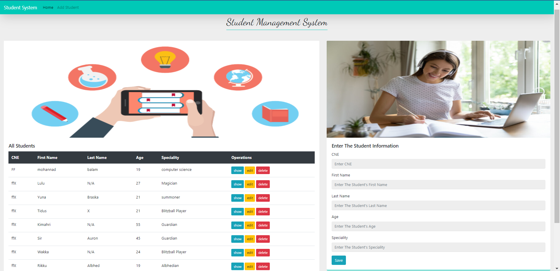 GitHub - mohannad-balam/Student_Mnagement_system: student management ...