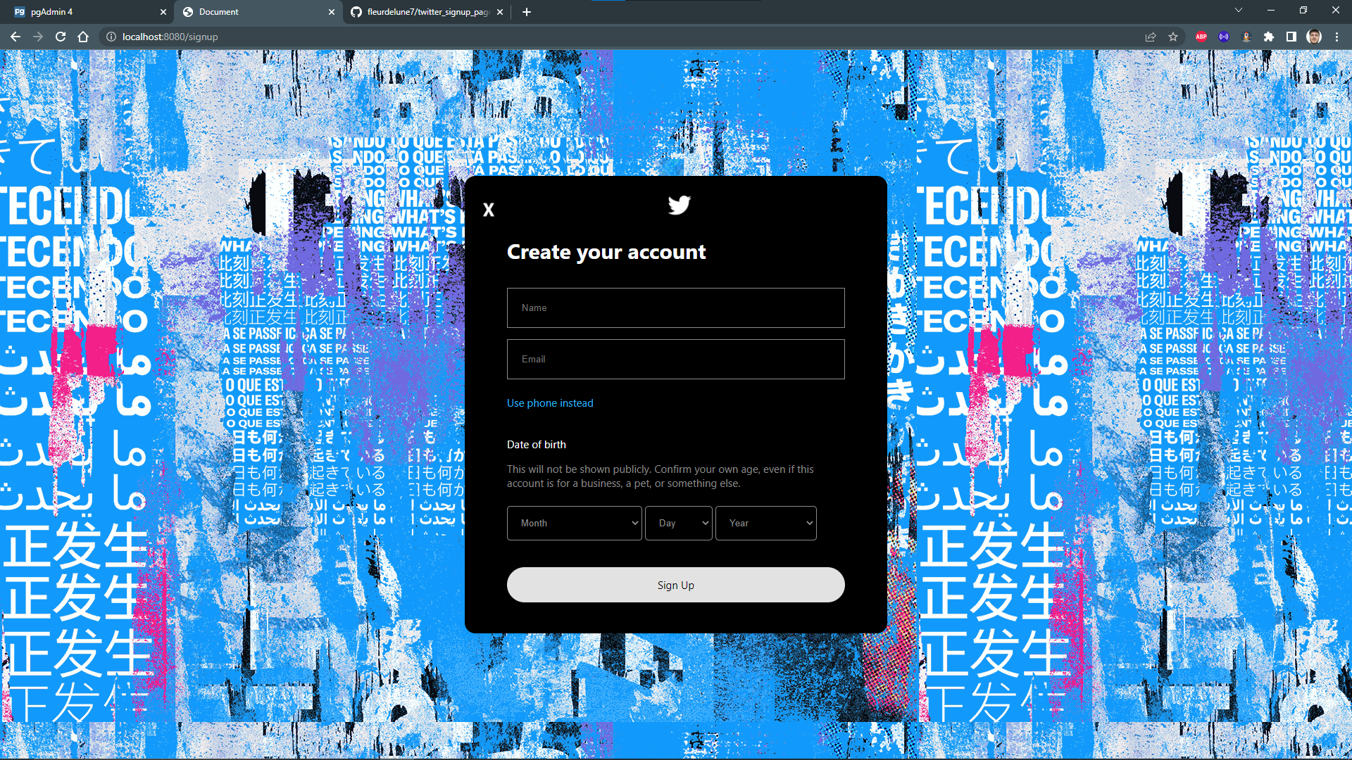 GitHub - fleurdelune7/twitter_signup_page_clone: Twitter signup page ...
