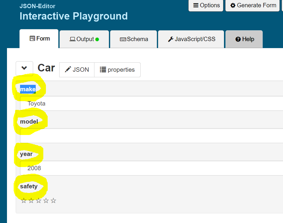 How to create and edit key field in the form UI · Issue #967 · json ...