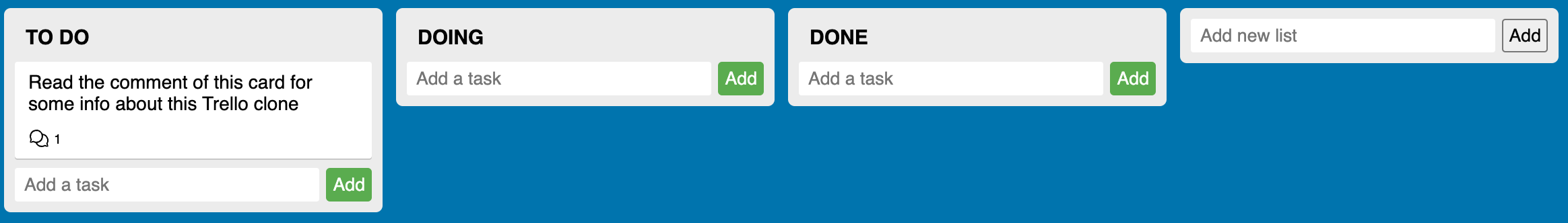 GitHub - ChaimTW/trello-clone: Study clone project of Trello