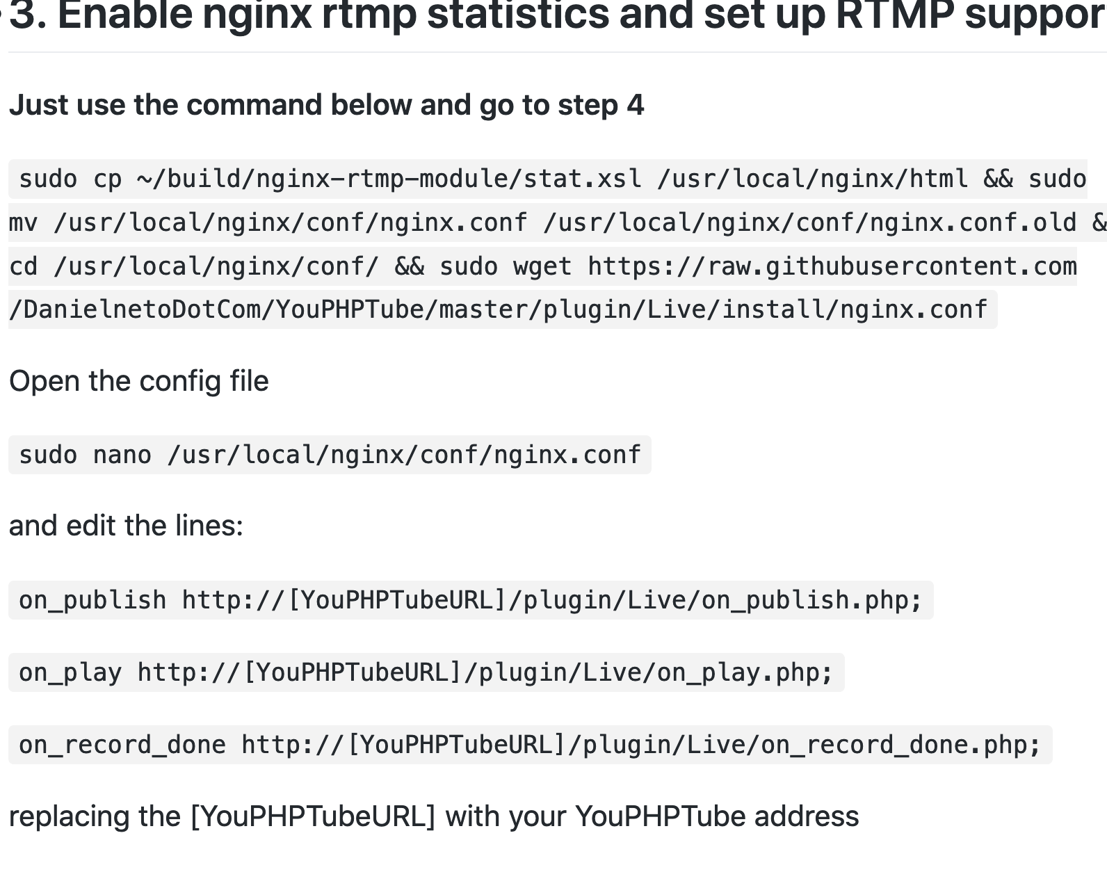 Question: Set up my own Stream Server · Issue #3068 · WWBN/AVideo · GitHub