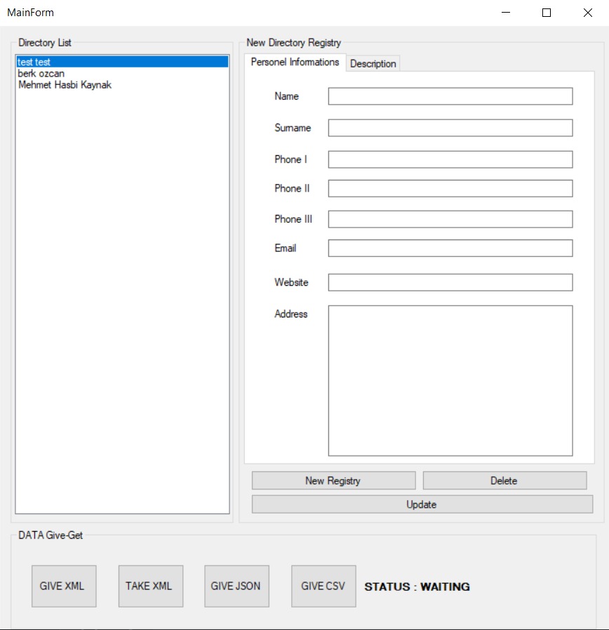 GitHub - hasbikaynak/PhoneBook: I am creating a 