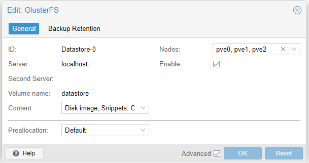 Single disk proxmox glusterfs cluster · GitHub