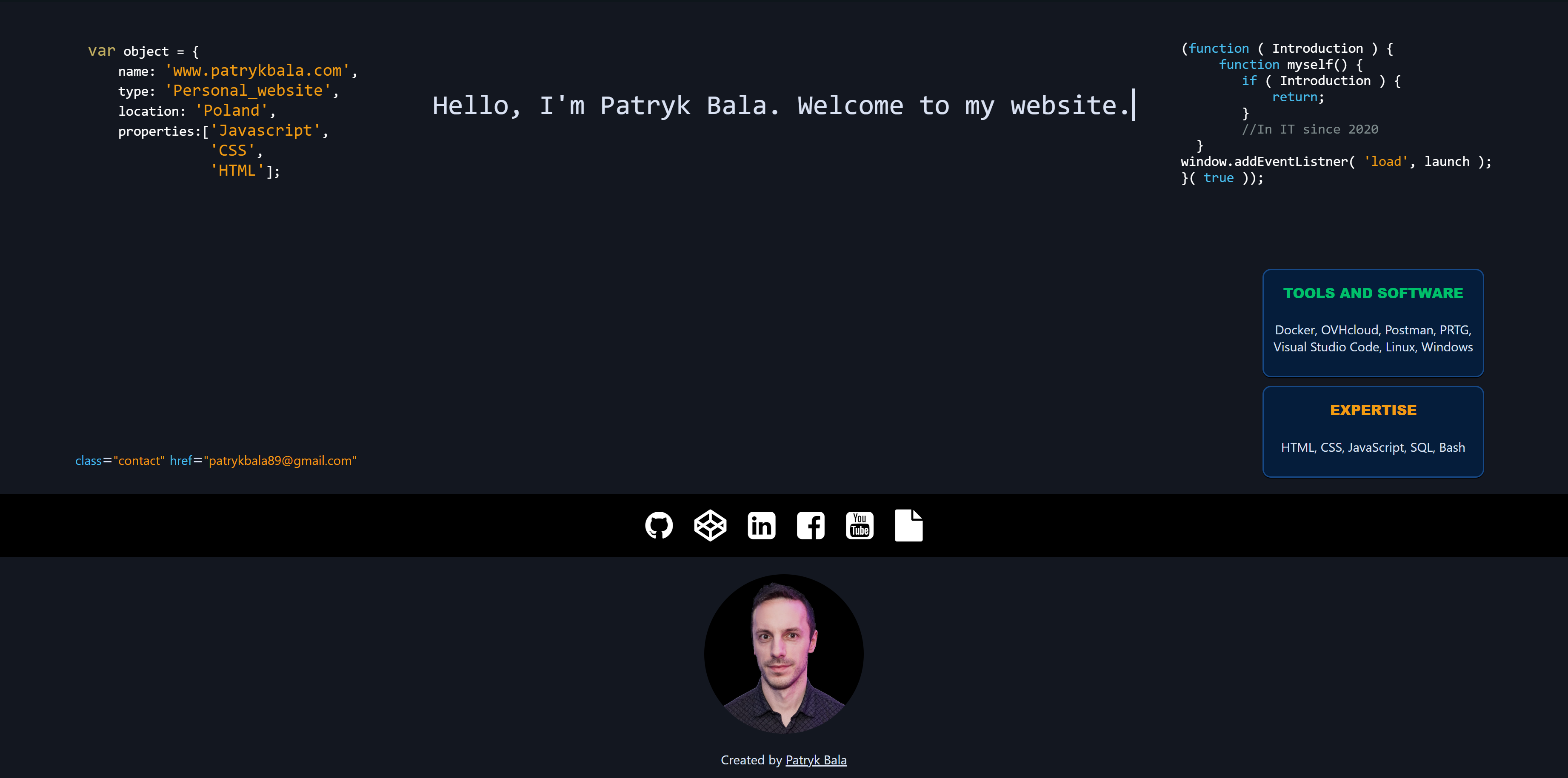 GitHub - PatrykBala/Portfolio_website_code_theme: Portfolio website ...