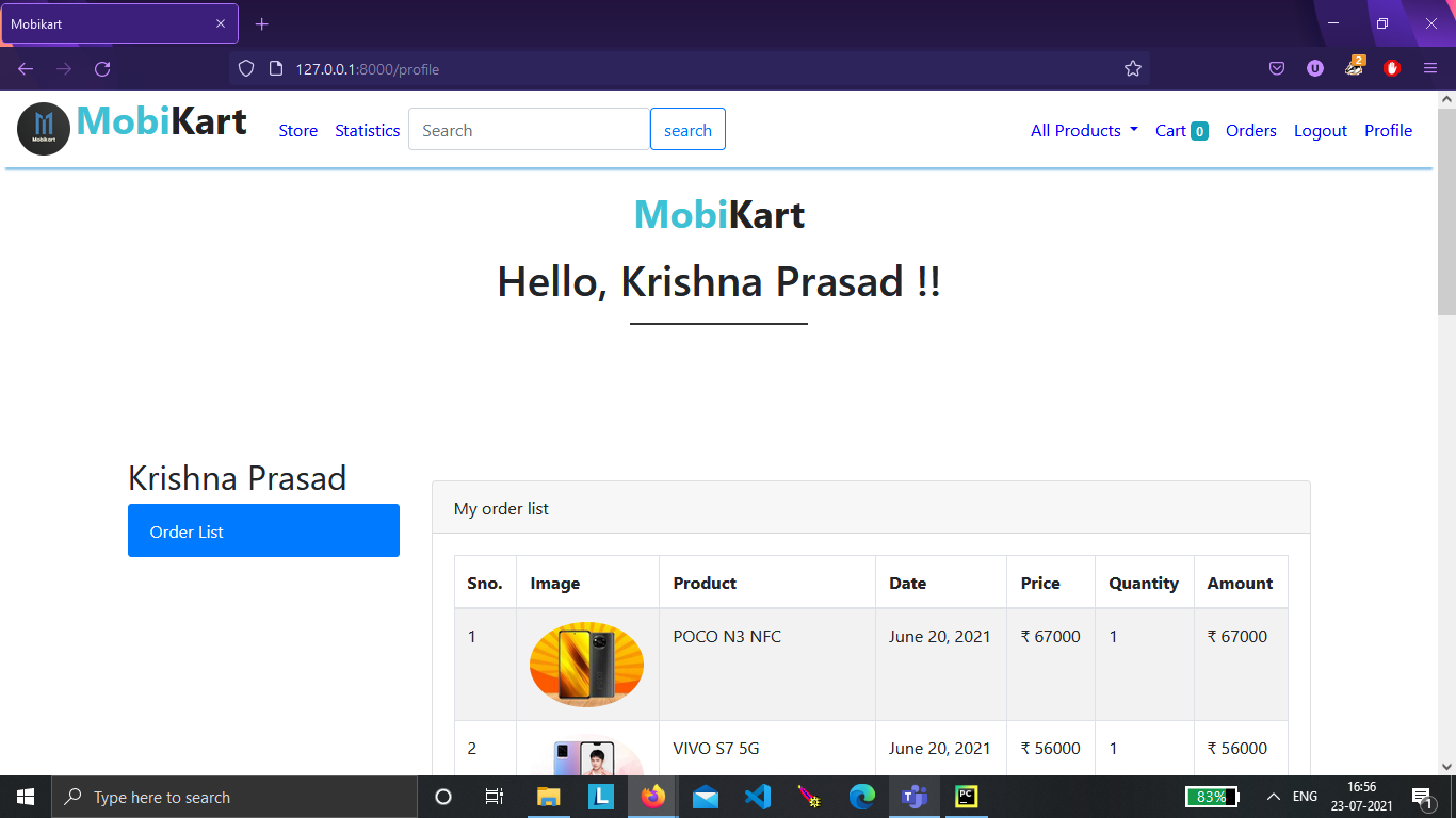 GitHub - Krishna-2754/Mobikart: It is a ecommerce application based on ...