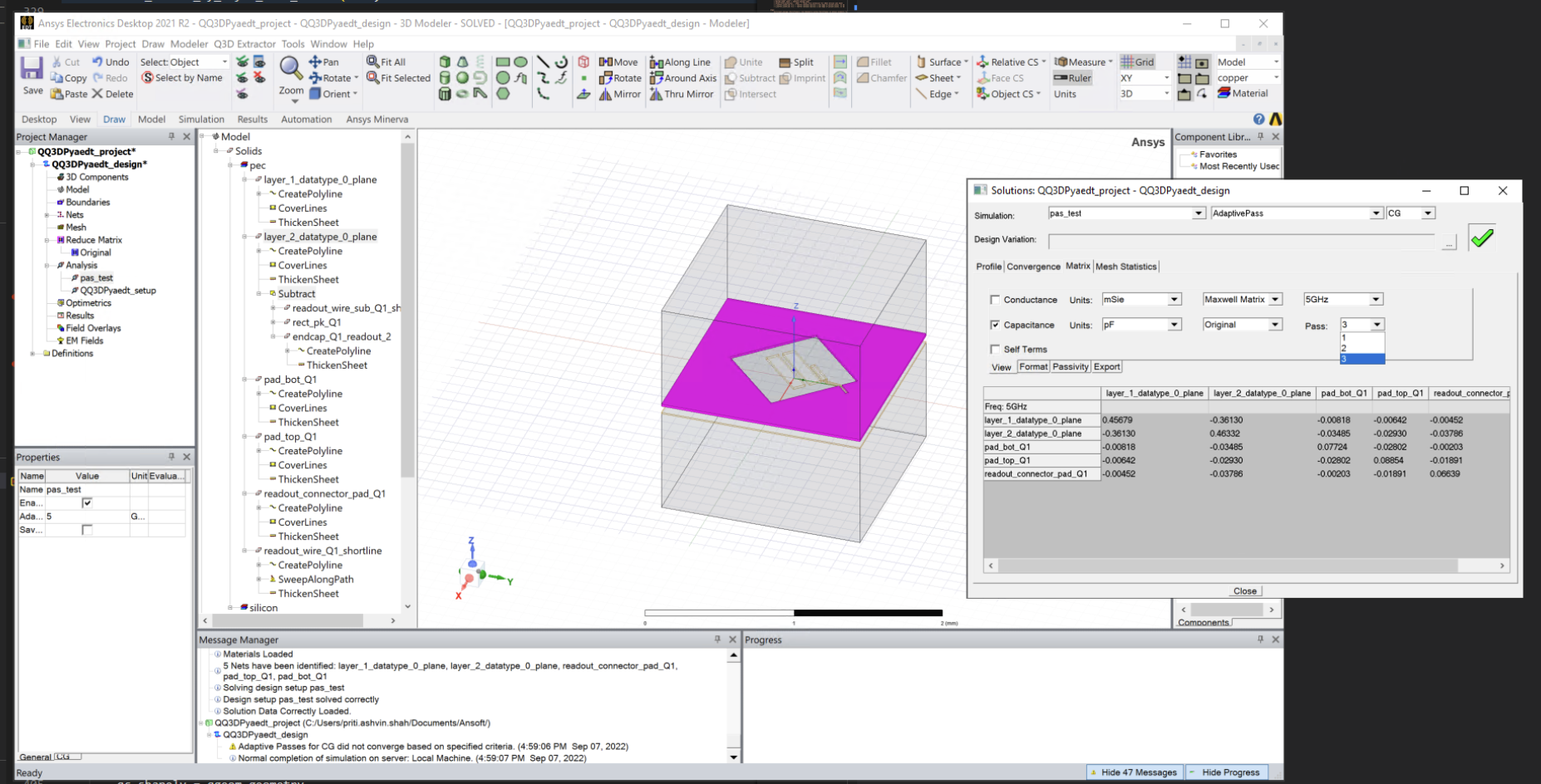 Add ...For Q3D, we would like to obtain the solution data for all the ...