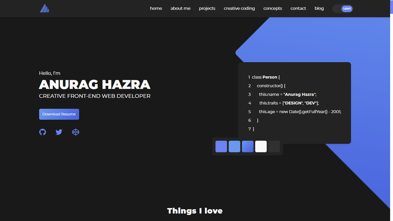 Anurag Hazra Portfolio