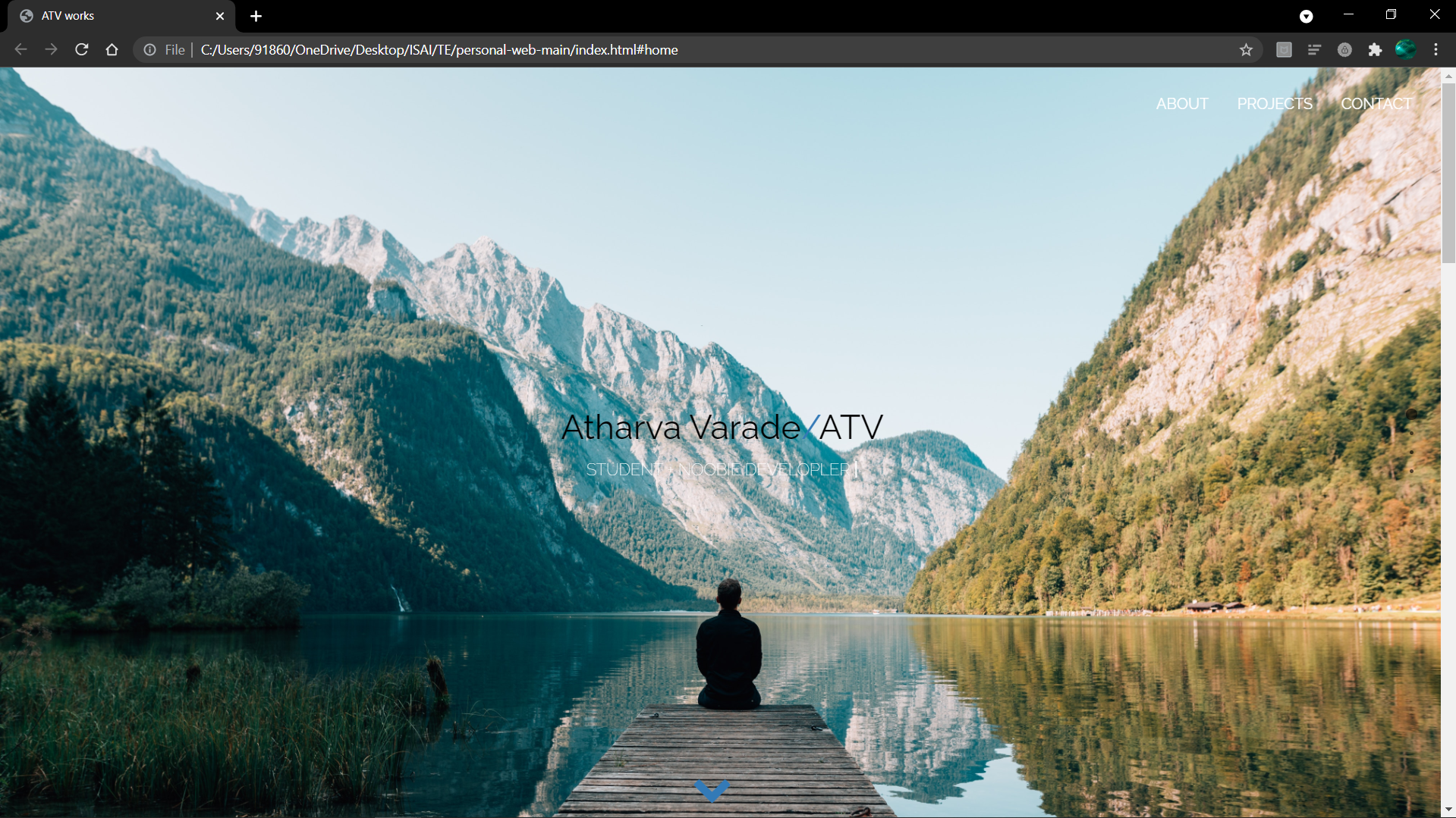 GitHub - Atharva-V/Personal_Website