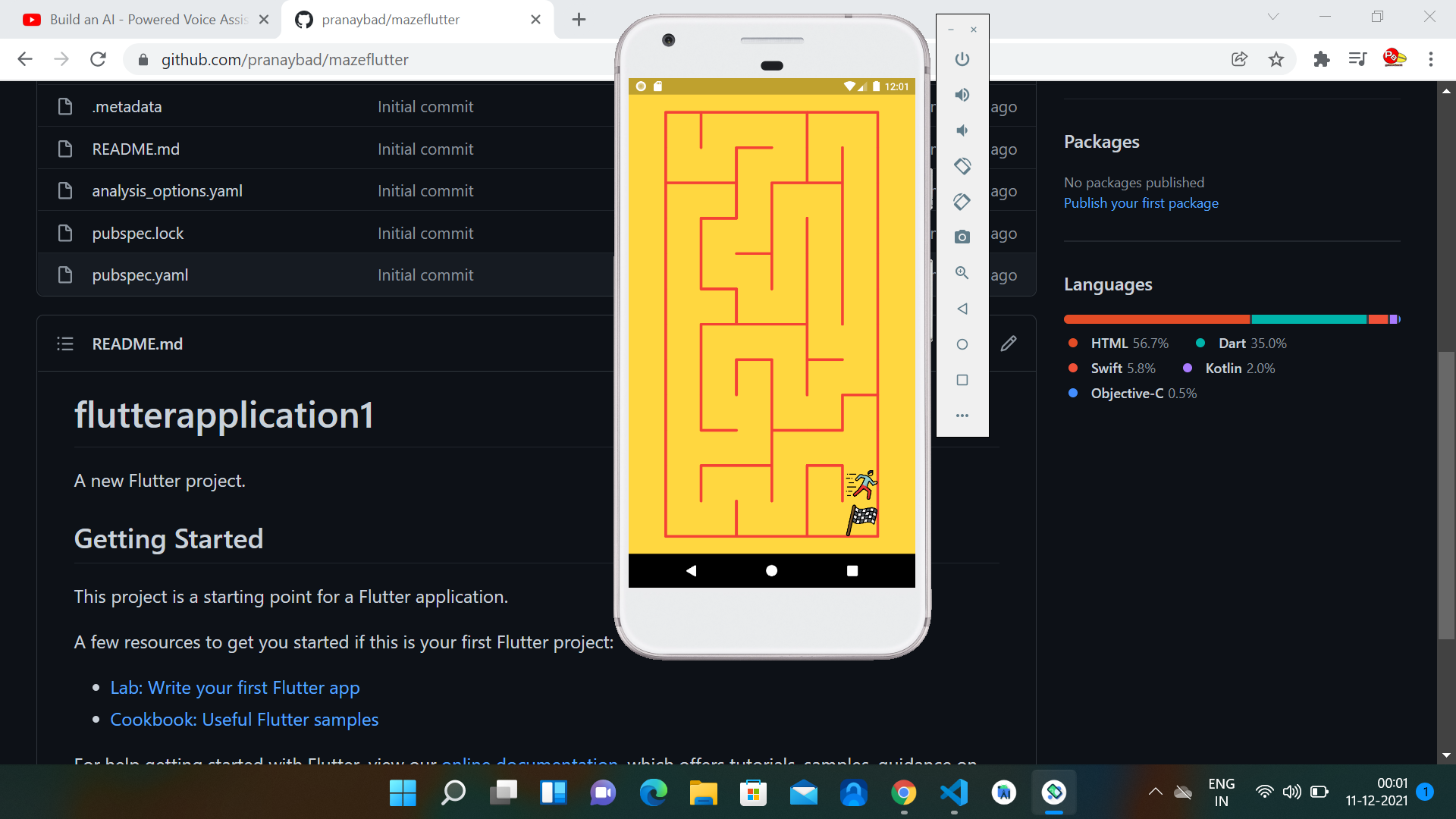 GitHub - pranaybad/mazeflutter