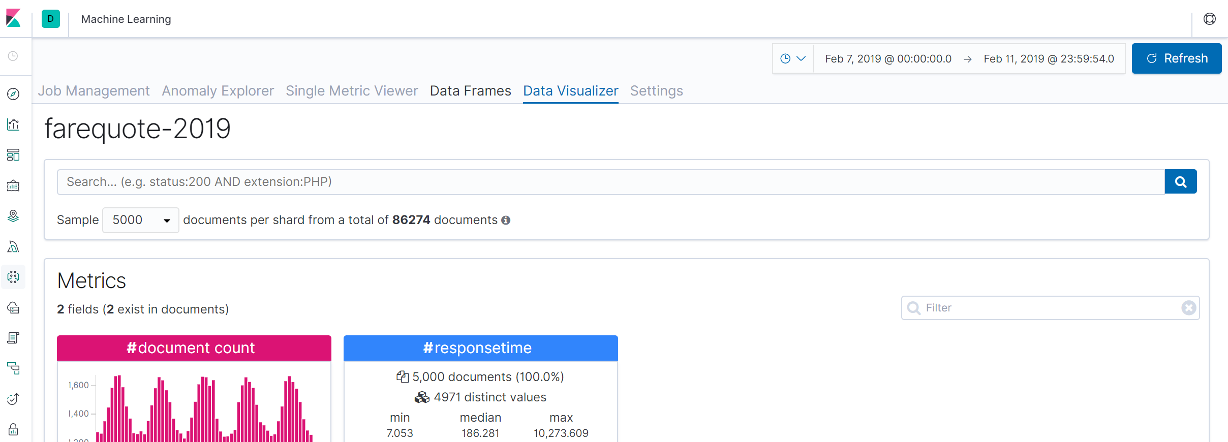 [ML] Full time range button hidden on Data Visualizer with a basic ...
