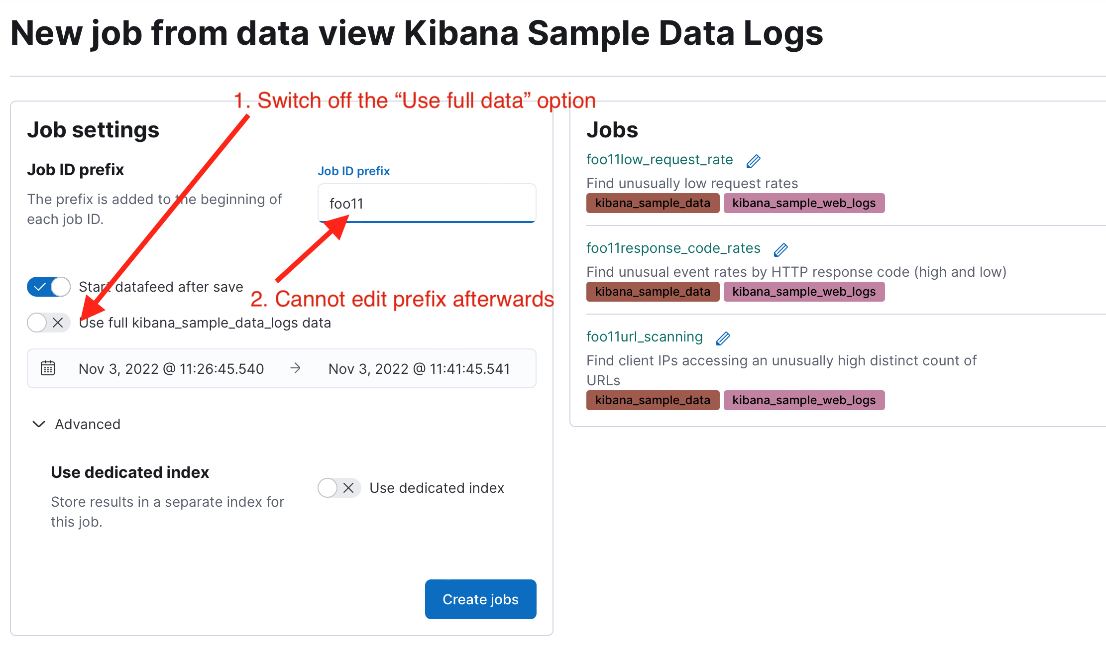 [ML] "Use full time range" switch in module install locks other