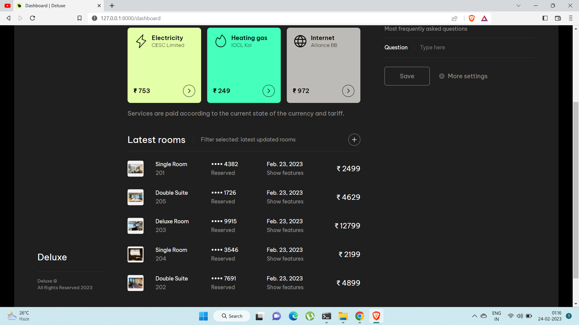GitHub - imriadutta/deluxe: A hotel management system that developed ...