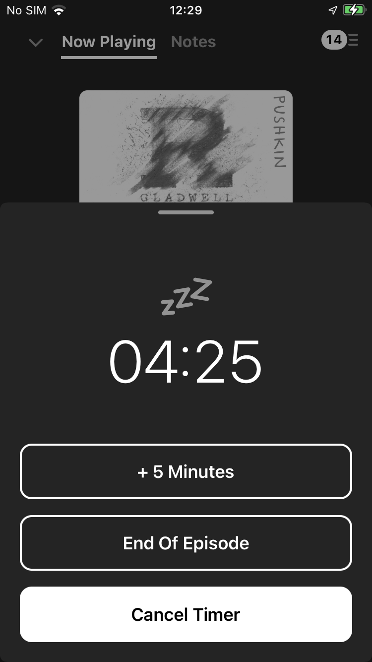 Sleep Timer with Duration Timer Is Inaccurate If Screen Is Not Kept
