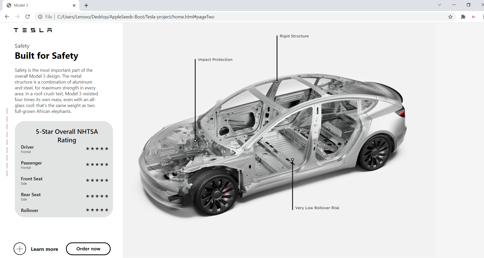 GitHub - ahmadzughaer/Tesla-project: webpage for tesla model 3