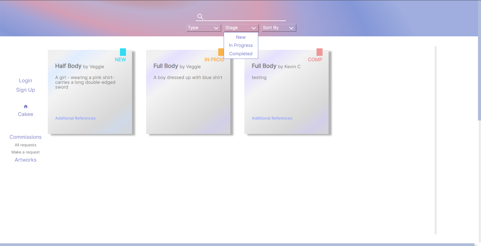 GitHub - kevicai/Art-Portfolio-Website: A website to display my ...