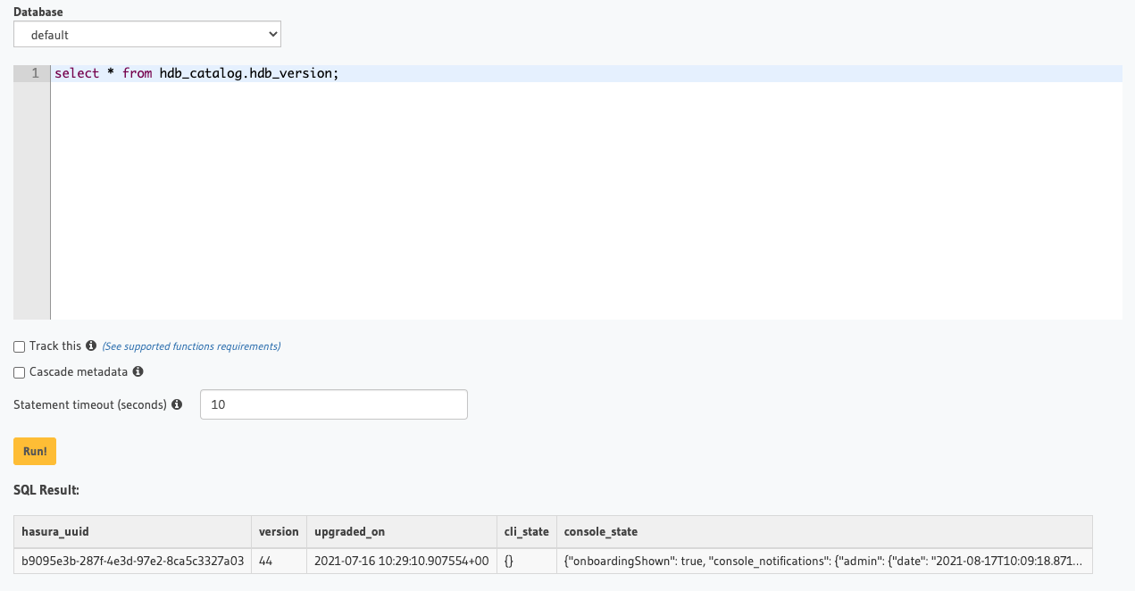 Hasura Migration - FatalError: syntax error at or near "AS" · Issue ...