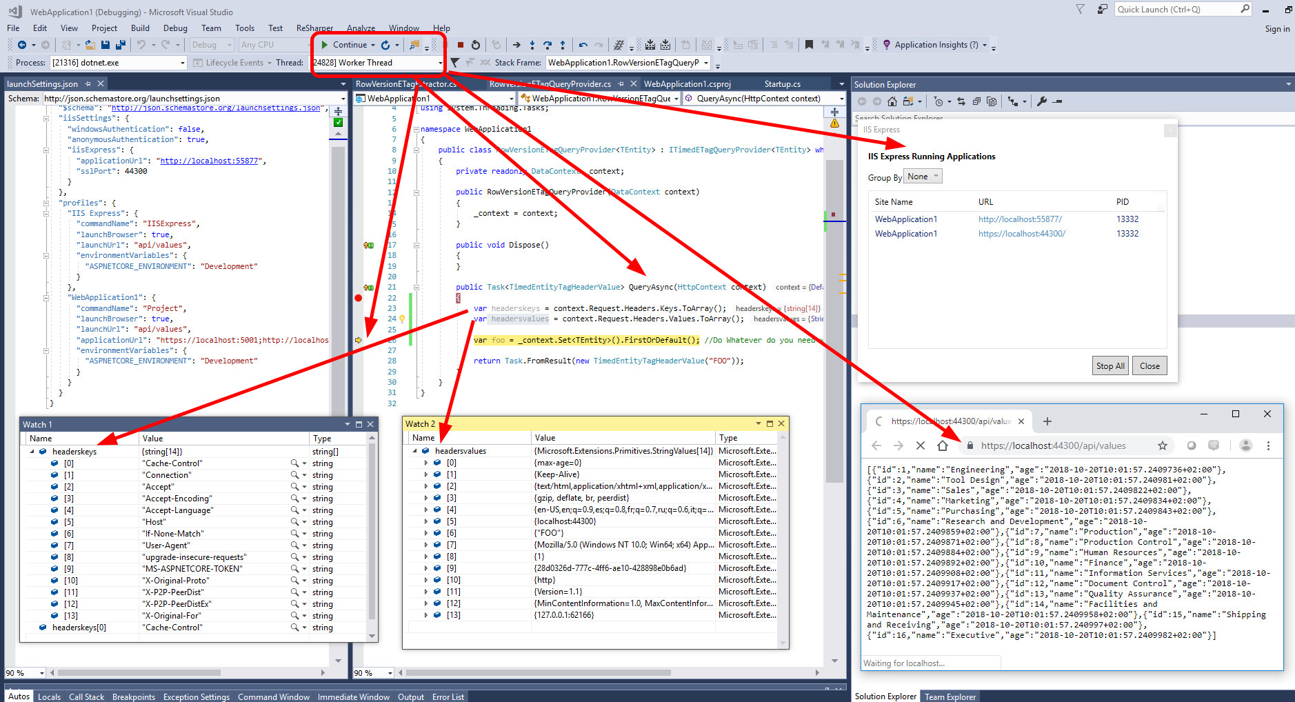 public async Task QueryAsync(HttpContext context) is not executed