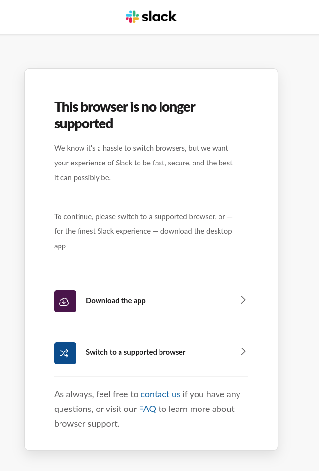 Browser not supported by Slack anymore · Issue #7951 · qutebrowser ...