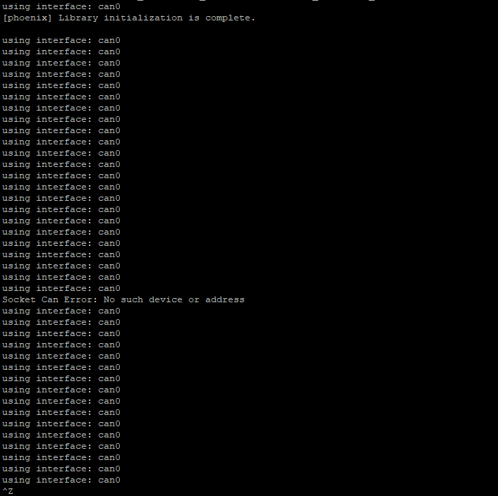 Socket Can Error No such device or address · Issue 17