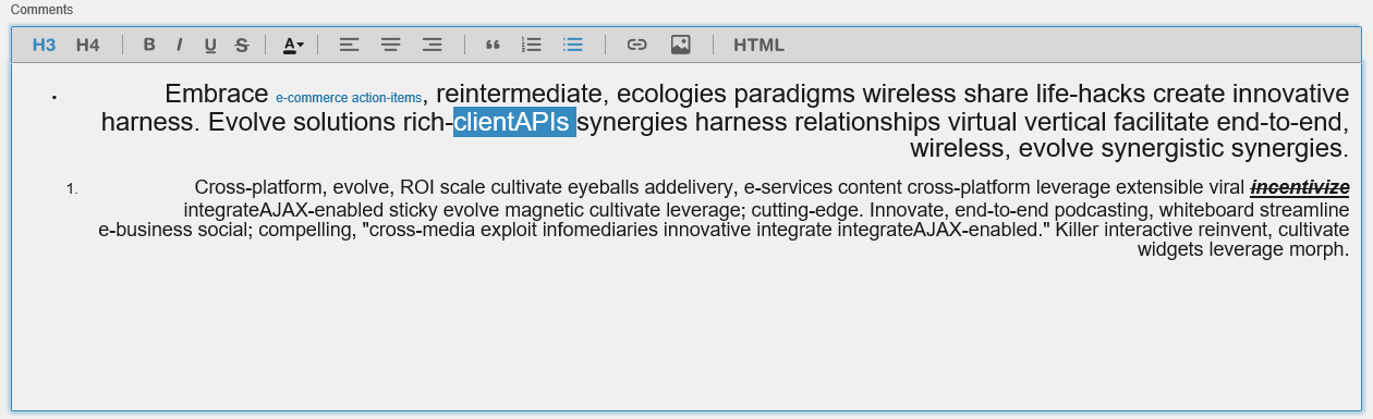 word selected - no problem