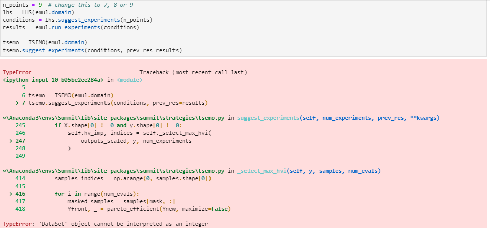 TSEMO error · Issue #147 · sustainable-processes/summit · GitHub