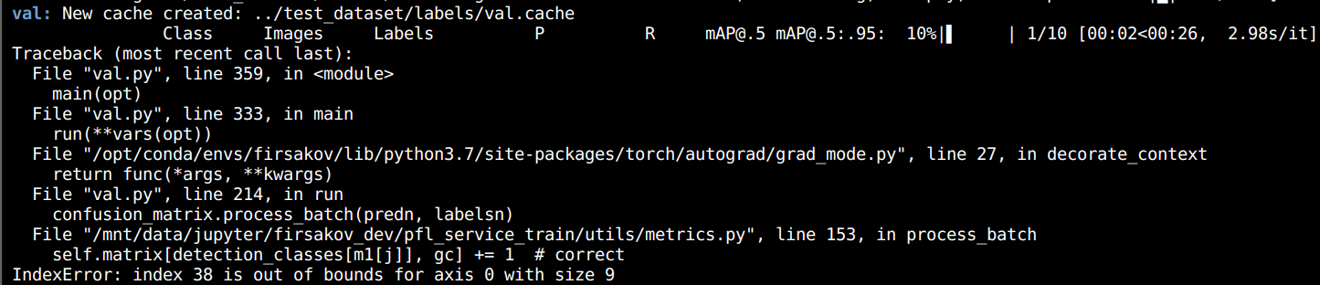 val.py error · Issue #5975 · ultralytics/yolov5 · GitHub