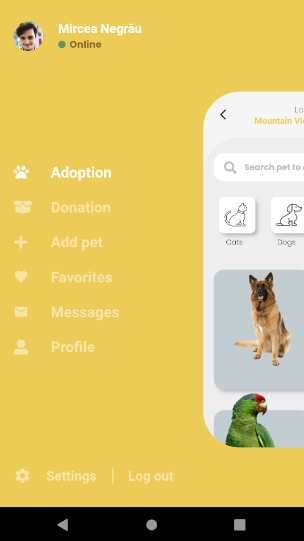 GitHub - mircea-negrau/Pet-Adoption: Android pet adoption platform ...
