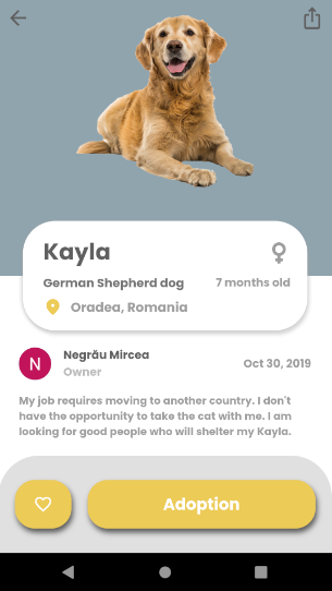 GitHub - mircea-negrau/Pet-Adoption: Android pet adoption platform ...
