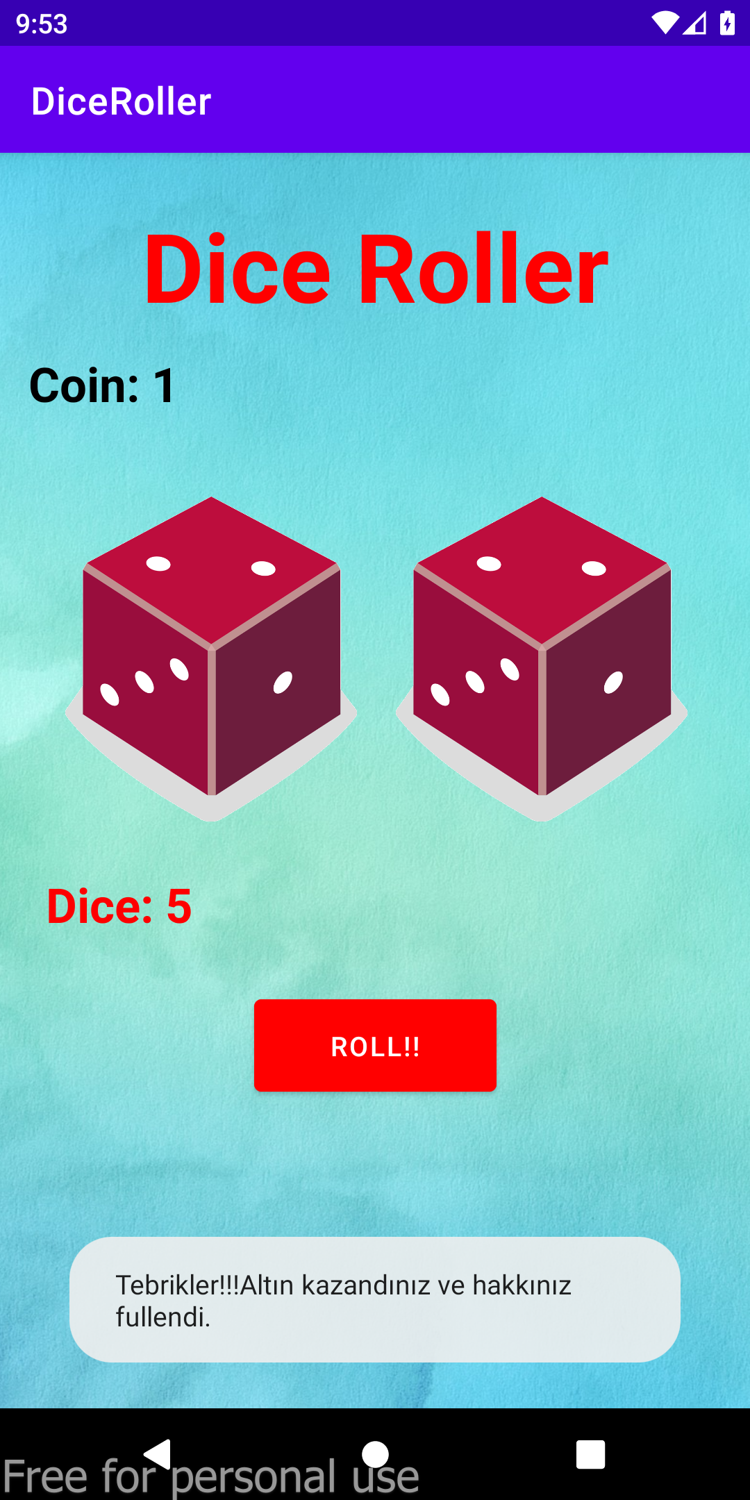GitHub - OguzhanAy/DiceRoller: Kotlin dice roller application