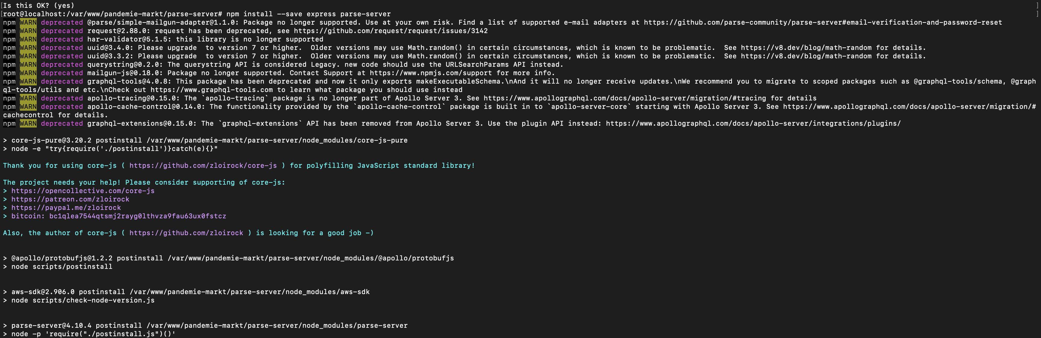 JavaScript Heap out of Memory after starting Parse-Server · Issue #7768 ...