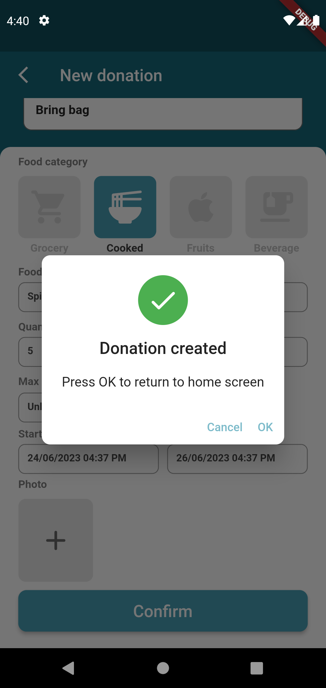 GitHub - ShikamaruBH/FoodBridge: A mobile to help people share food for ...