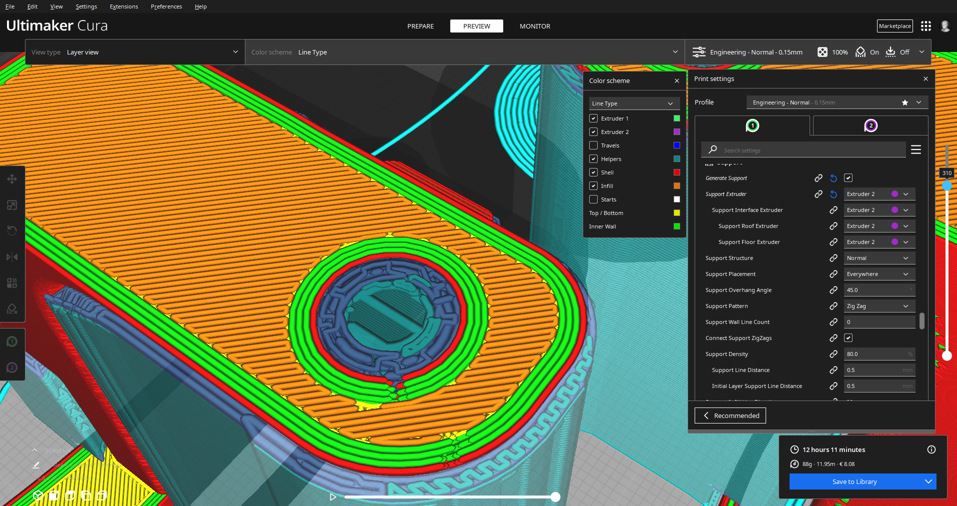 Bad generated support structure · Issue #12839 · Ultimaker/Cura · GitHub