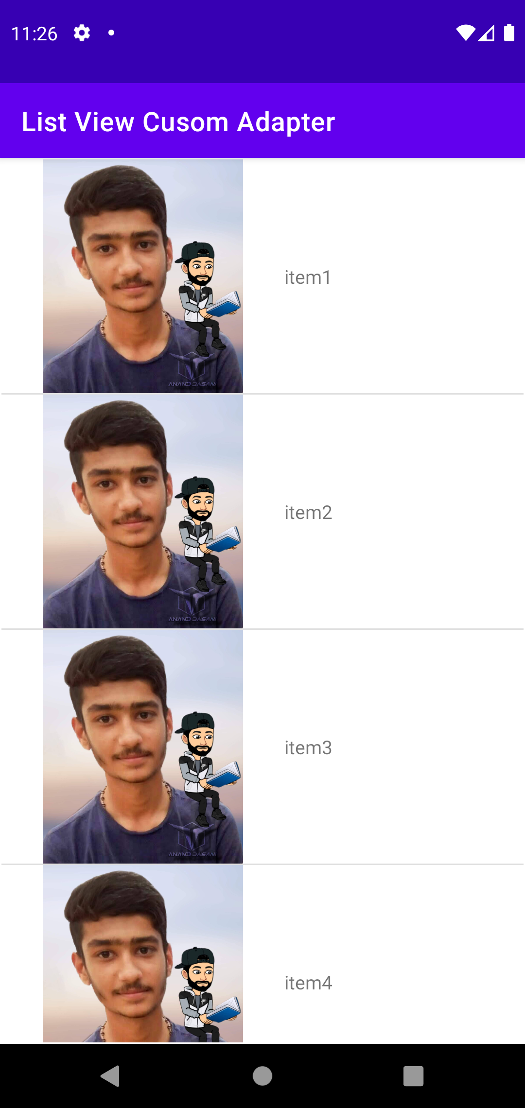 GitHub - ananddasani/Android_Custom_Adapter: Android App Using Custom ...